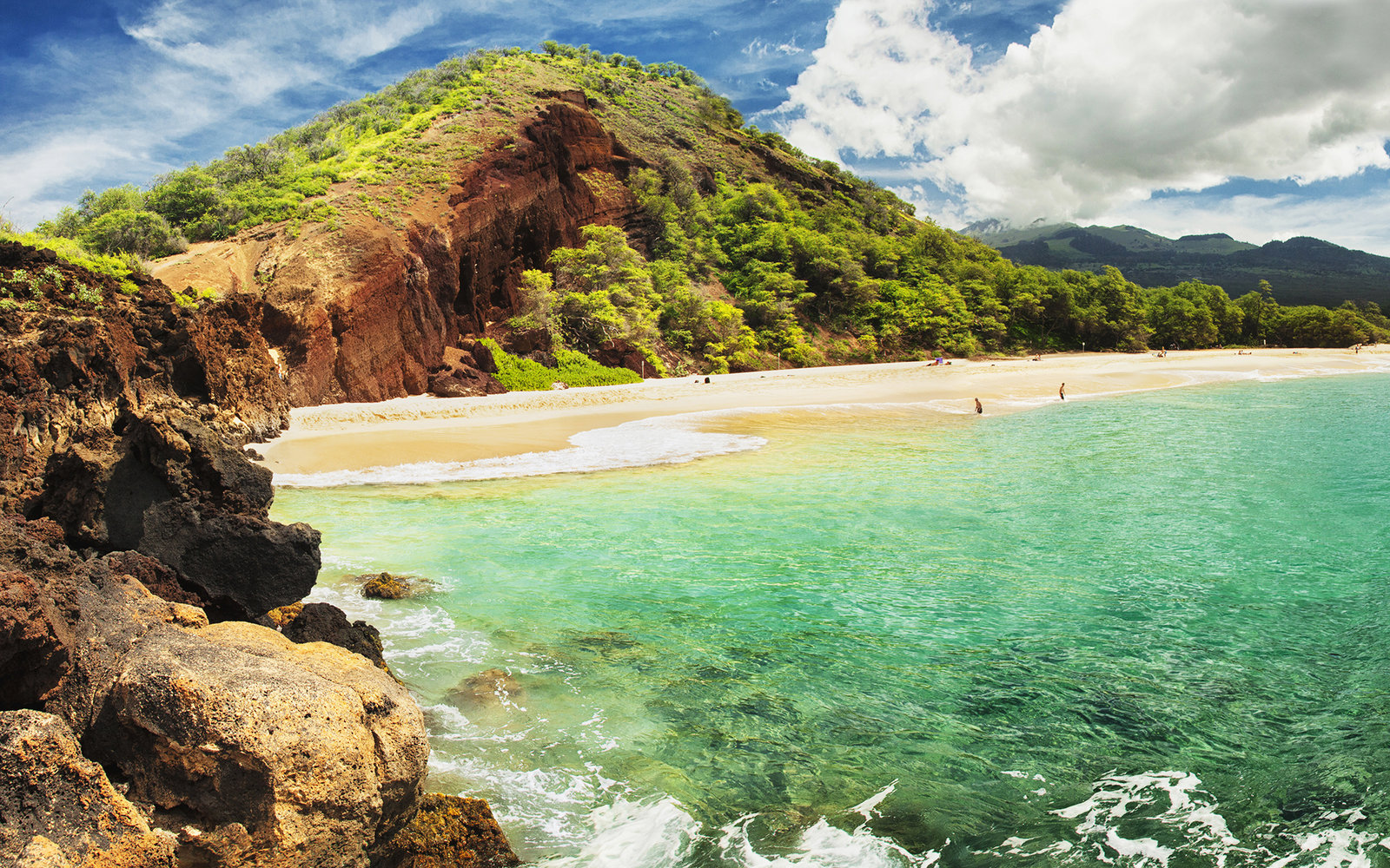 A panoramic of Big Beach